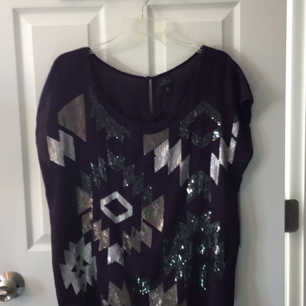 Shimmery evening blouse